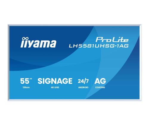 IIYAMA LH5581UHSG-1AG 55-tuumainen UHD VA ELED -näyttö
