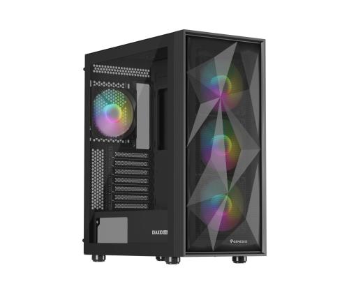 NATEC Genesis PC Case Diaxid 605 musta