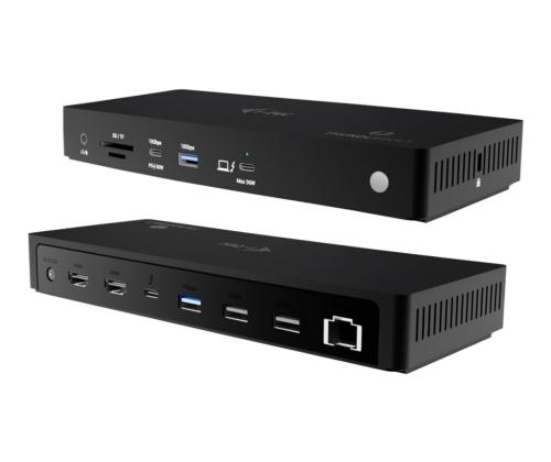 I-TEC Thunderbolt4 3x näyttö DS+PD 96W
