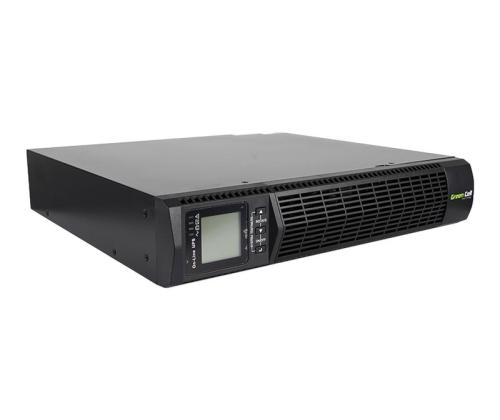 GREEN CELL UPS Online RTII 1000VA LCD-näyttöön