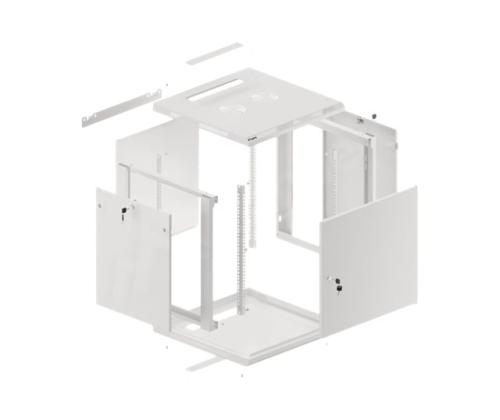LANBERG Seinäkiinnike 19 tuumaa 12U 600x600 harmaa