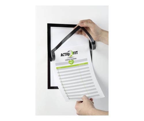 Magneettikehys DURAFRAME Note A4 itseliimautuva musta kehys