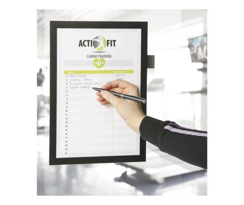 Magneettikehys DURAFRAME Note A4 itseliimautuva musta kehys