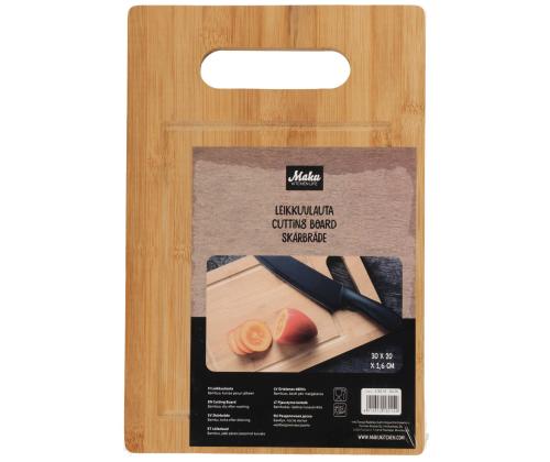 MAKU Leikkuulauta 30x20cm (bambu, luonnollinen)