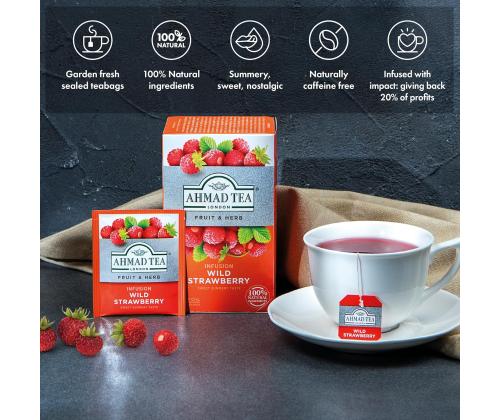 Tee Ahmad mansikka 20kpl/pkt