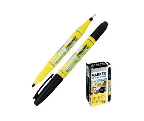 Pysyvä merkki CD/DVD GRAND kahdella päällä 0,8 -3,8 mm musta