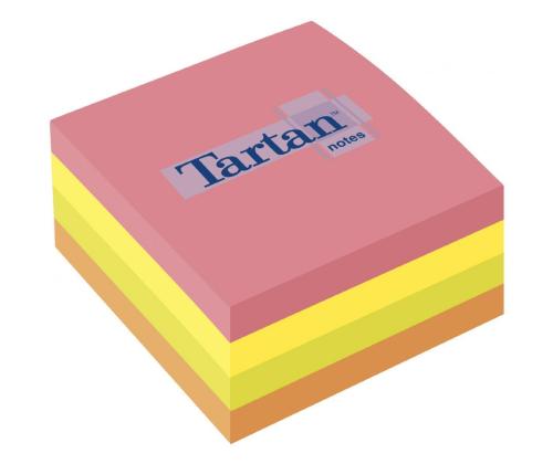 Viestilappukuutio 76x76 Tartan neonvärit