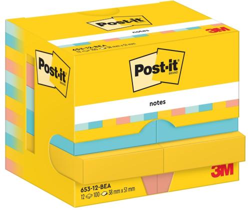 Viestilappu 38x51 Post-it 653 BEA 12kpl/pkt