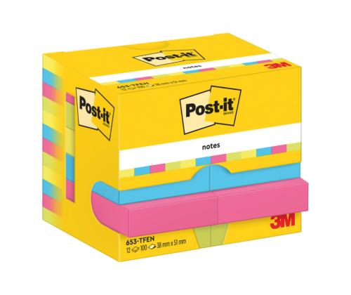 Viestilappu 38x51 Post-it 653EN 12kpl/pkt