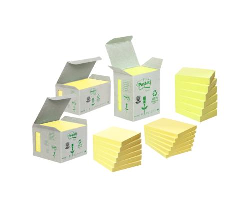 Viestilaput 38x51 Post-it 653 ekologinen keltainen 6/pkt