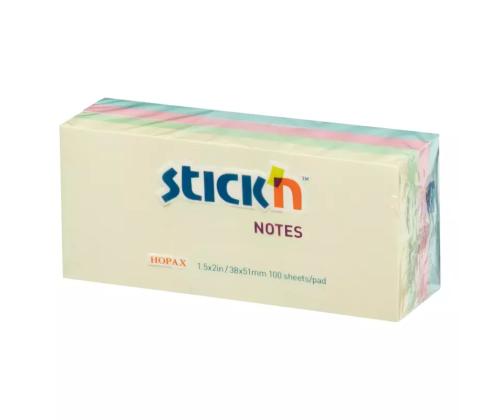 Viestilaput 38x51 StickN 12x100a pastelli värit