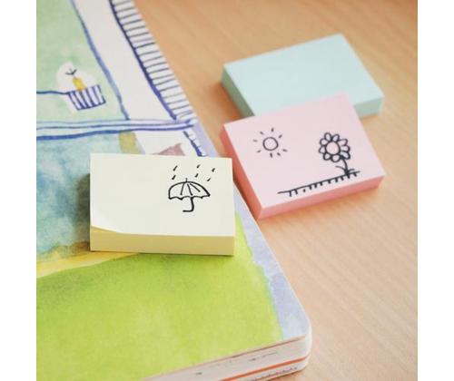 Viestilaput 38x51 StickN 12x100a pastelli värit