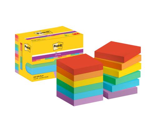 Viestilappukuutio 47,6x47,6mm Post-it 12x90l Playful