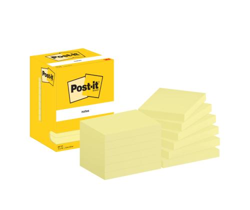 Viestilaput 51x76 Post-it 656 keltainen 12 kpl