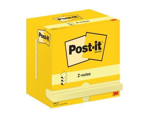 Muistiinpanopaperi 76x127mm POST-IT Z-notes 12x100 arkki