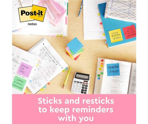 Viestilappu 76x76 Post-it 654EN 6kpl/pkt