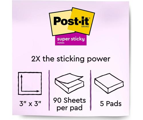 Viestilaput 76x76 Post-it 654 neonoranssi