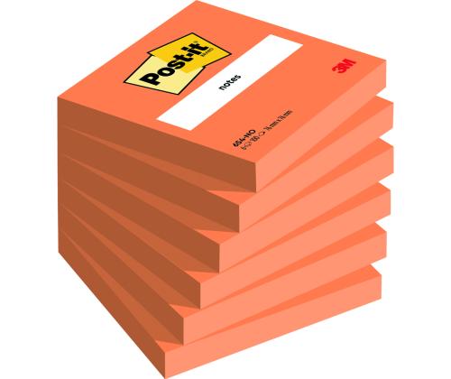 Viestilaput 76x76 Post-it 654 neonoranssi