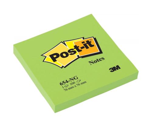 Viestilaput 76x76 Post-it 654 neonvihreä