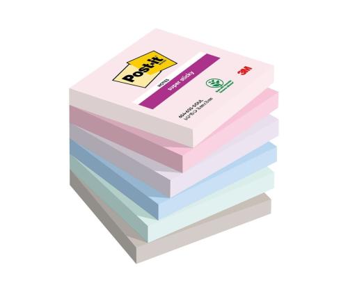 Viestilappu 76x76 Super Sticky 654 6v/pkt Soulful värit