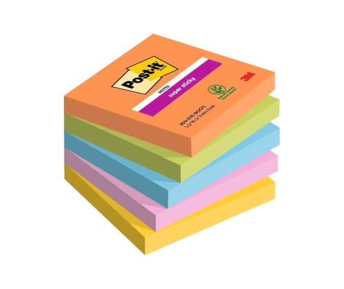 Viestilappu 76x76 Super Sticky 654 6v/pkt Boost värit