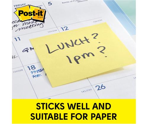 Viestilaput 76x76 Post-it 654 keltainen x 12 kpl