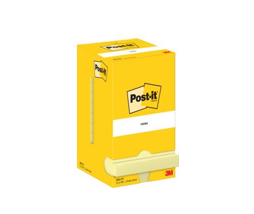 Viestilaput 76x76 Post-it 654 keltainen x 12 kpl