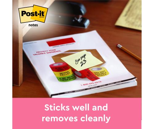 Viestilaput 76x76 Post-it 654 keltainen x 6 kpl