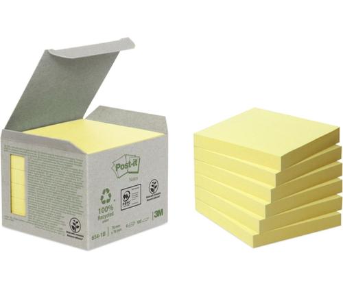 Viestilappu 76x76 654RP keltaiset 6kpl/pkt