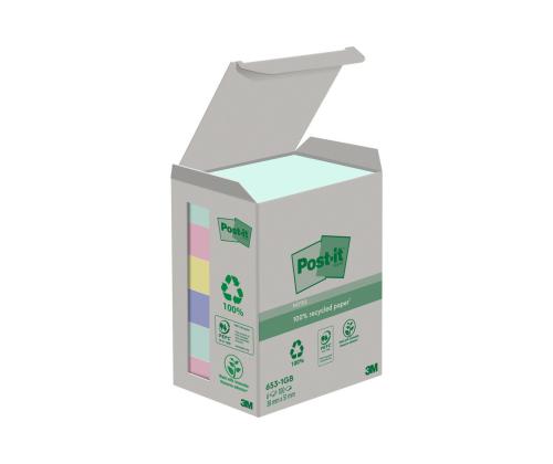 Viestilaput 76x76 Post-it 654 RP pastelli 6x100arkkia