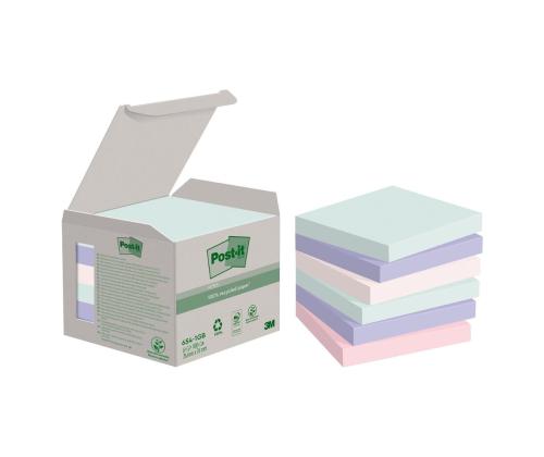 Viestilaput 76x76 Post-it 654 RP pastelli 6x100arkkia