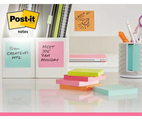 Viestilappu 76x76 Post-it R330 Neon