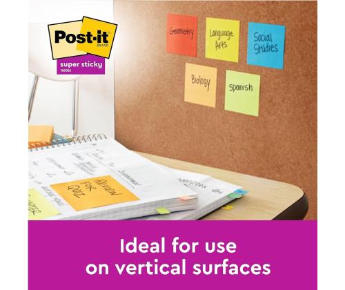 Viestilappu 76x76 Post-it R330 Super Sticky 6x90 Carnival