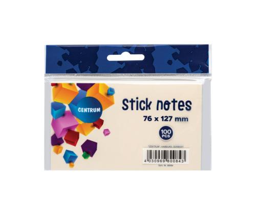 Muistiinpanopaperi CENTRUM 76x127mm vaaleankeltainen 100 arkkia