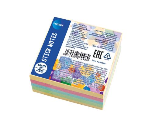 Muistikuutio 51x51mm CENTRUM (pakkaus 5x50l.) erilaisia ​​värejä