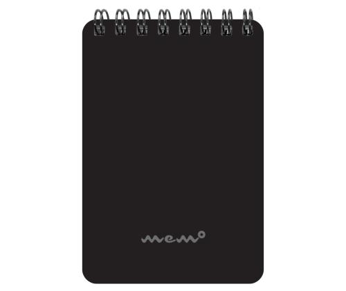 Muistilehtiö kierresidottu A7 MEMO neliö 60 sivua värivalikoima