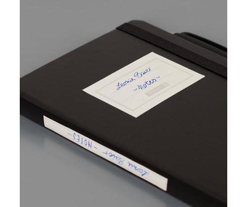 Muistilappu A5 neliön muotoinen, kumikahvalla Kompagnon Classic 192 sivua musta