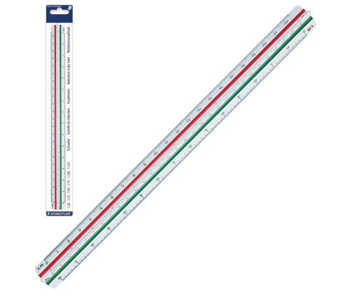 Suhdeviivain 30cm (1:20/25/50/75/100/125 ) Staedtler