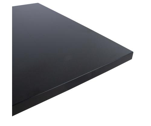 Pöytälevy ERGO 140x80cm, musta, lastulevy melamiinipinnoitteella