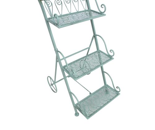 Hylly MINT 34x50xH81cm, antiikkivihreä, taottu metalli