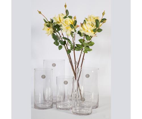 Maljakko IN HOME D12xH30cm, läpinäkyvä lasi