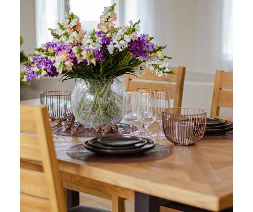 Maljakko CRACK BOWL, D12,5xK10cm, lasihalkeama