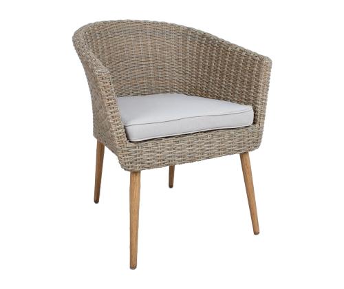 Tuoli NORWAY beeþ 61x62xH76cm, alumiinirunko, keinorottinki