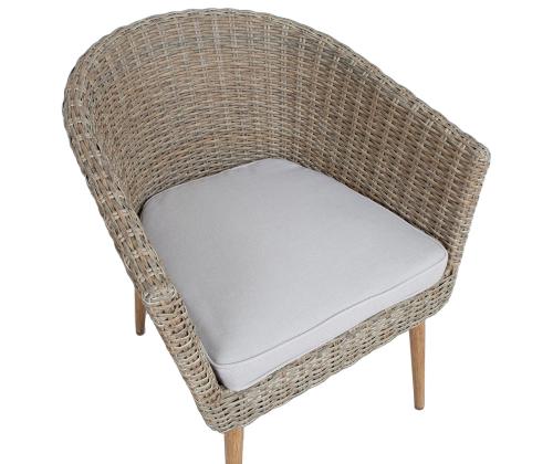 Tuoli NORWAY beeþ 61x62xH76cm, alumiinirunko, keinorottinki