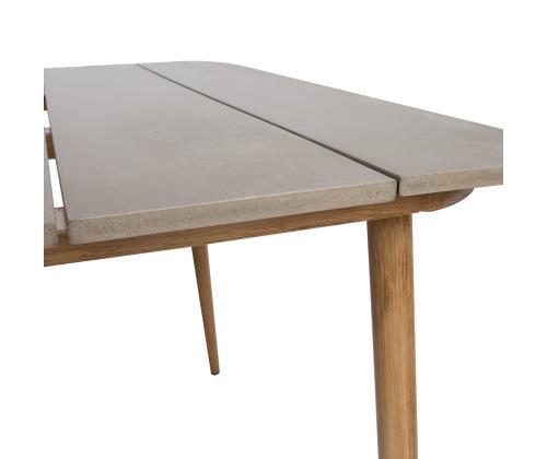 Pöytä NORWAY 147x90xH73cm, beige, alumiini