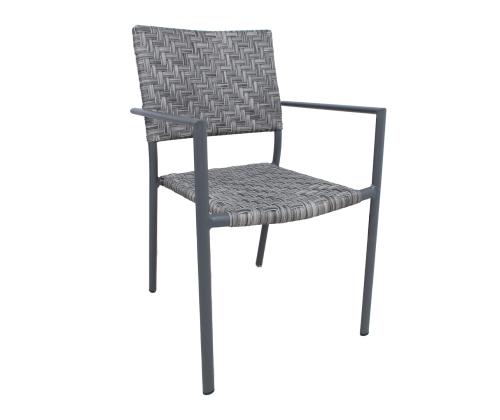 Tuoli CHEMNITZ harmaa, 54x58xH86cm, alumiini