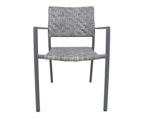 Tuoli CHEMNITZ harmaa, 54x58xH86cm, alumiini