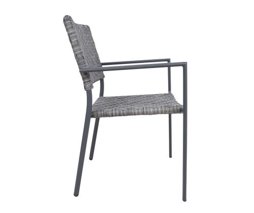 Tuoli CHEMNITZ harmaa, 54x58xH86cm, alumiini