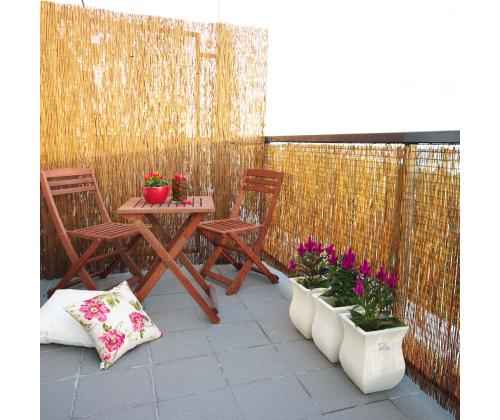 Rullapuutarha PUUTARASSA, 1x3m, luonnonbambu D14/16mm, liitäntäjohto bambun läpi