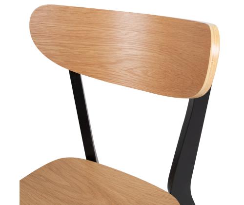 Tuoli ROXBY tammi/musta, 45x55xH79,5cm
